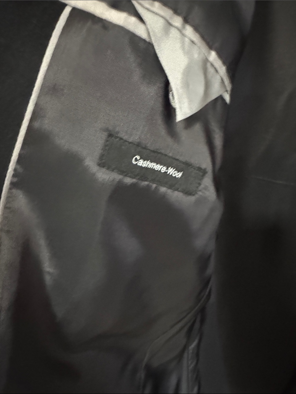 Boss Black Wool Single-Breasted Pea Coat - Picture 3 of 6